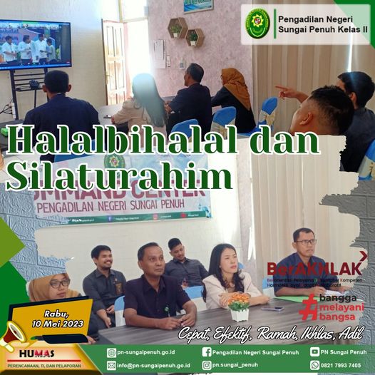 Halalbihalal dan Silaturahim Dirjen Badilum Mahkamah Agung RI